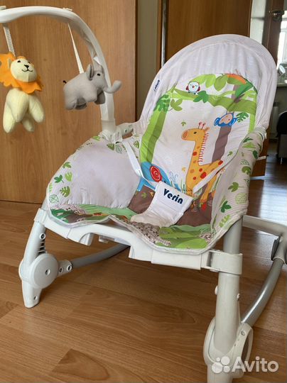 Шезлонг детский с вибрацией