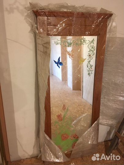 Винтажное старинное зеркало (трюмо, трельяж)