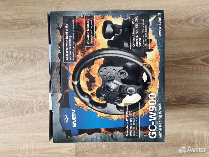 Игровой руль Sven GC-W900