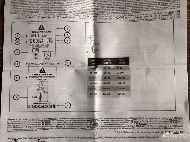 Комбинезон защитный из нетканного материала