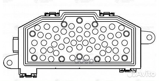 Резистор э/вент. отоп. для а/м Skoda Octavia A5