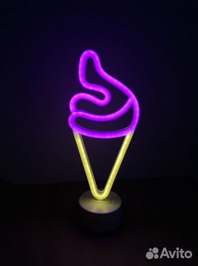 Неоновый светильник ночник