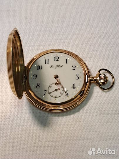 Часы карманные трёхкрышечные Henry Watch, золото