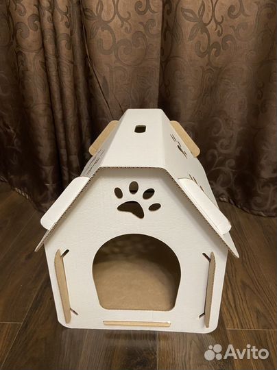 Картонный домик для животных