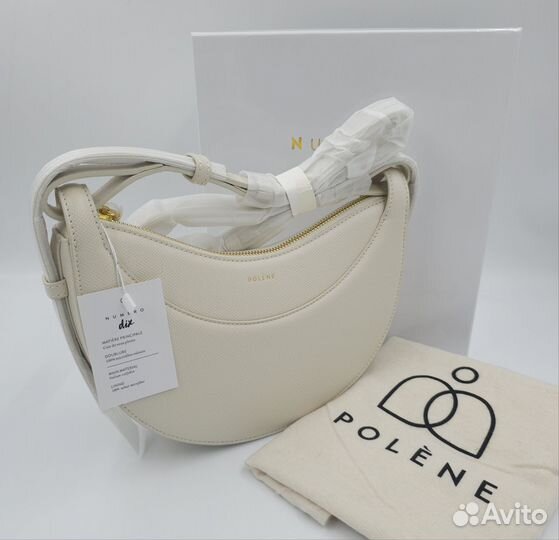 Сумка Polene numero dix (Number Ten) молочная