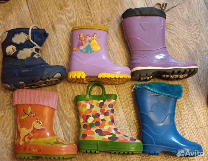 Резиновые сапоги 21-25 размеры