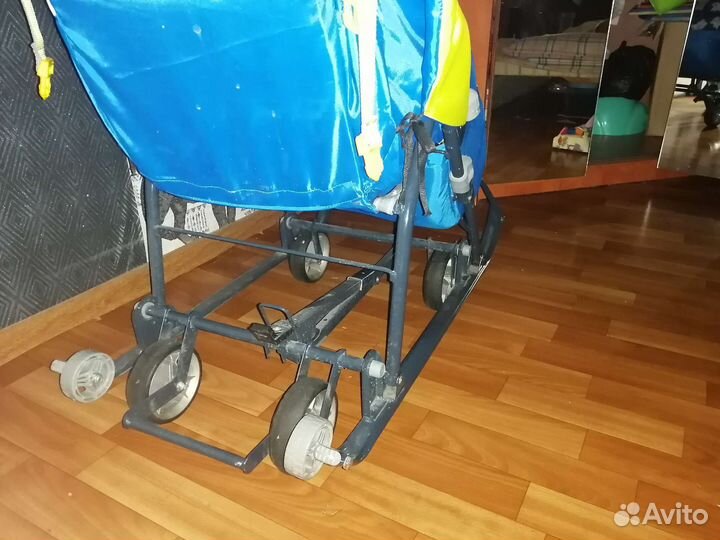 Санки коляска Nika (с колесами)