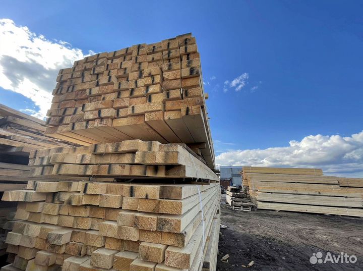 Доска обрезная 40х100х6000