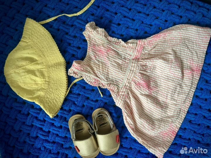 Платье сарафан летний для девочки 74-80 Zara