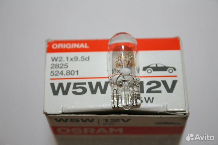 Лампа габаритка/подсветка номера 5W Osram