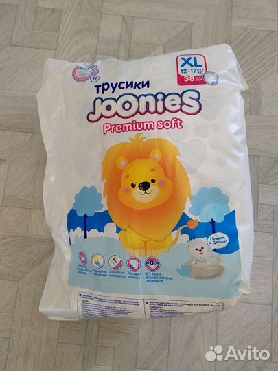 Подгузники трусики joonies xl