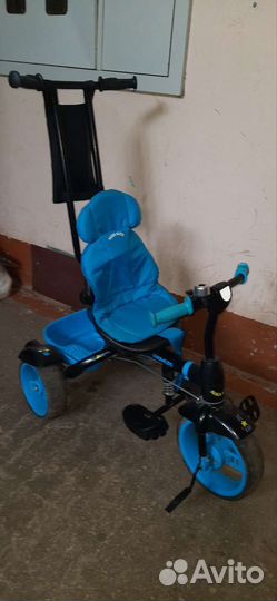 3х колесный велосипед с ручкой