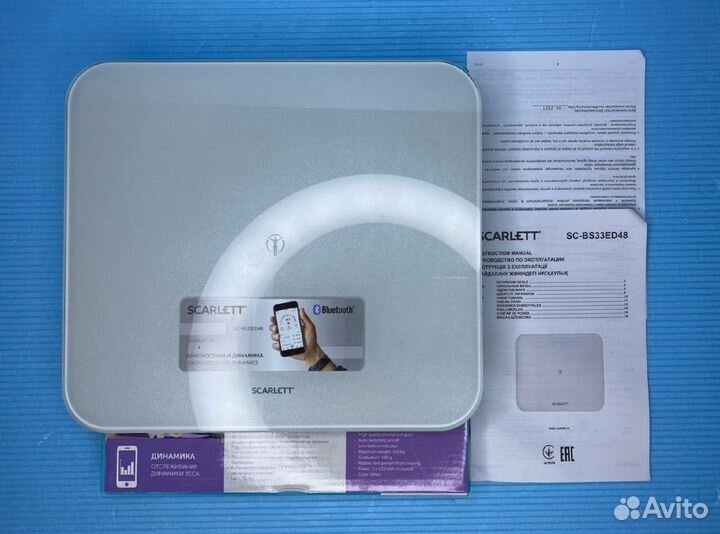 Весы напольные Scarlett с блютуз