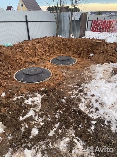 Септик из бетонных колец под ключ