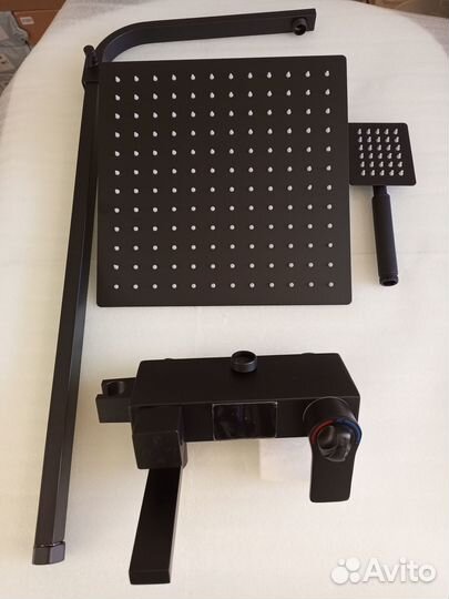 Смеситель тропический душ с термостатом новый