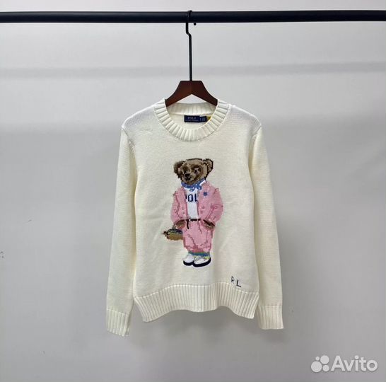 Свитер Ralph Lauren Bear White Sweater