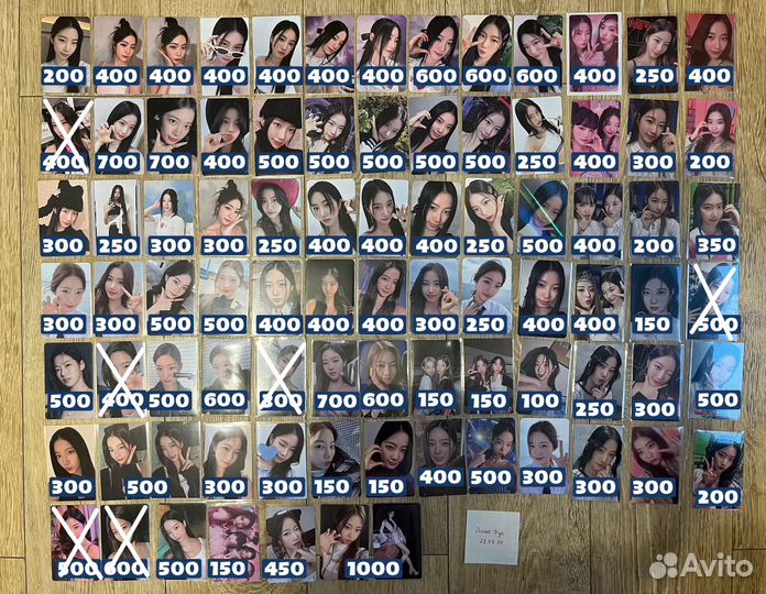 Официальные карты kpop le sseerafim, illit, aespa