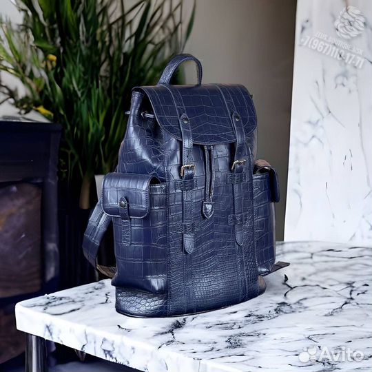 Рюкзак Louis Vuitton Christopher из кожи крокодила