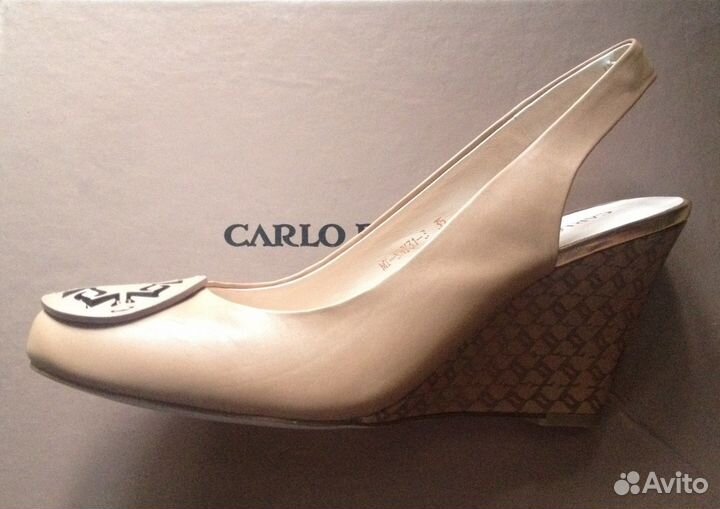 Туфли Carlo Pazolini на танкетке 35 разм новые