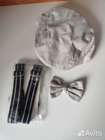 Аксессуары детские кепка подтяжки бабочка