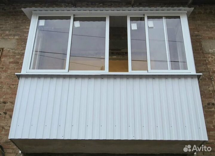 Остекление холодное с обшивкой