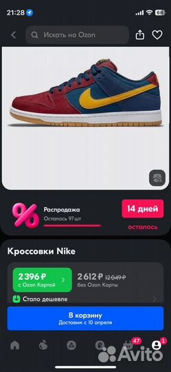Кроссовки Nike SB