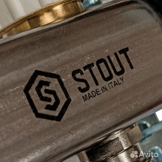 Коллектор из нержавейки с расходомерами Stout