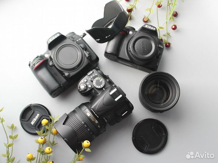 Зеркальный фотоаппарат с объективом