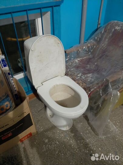 Унитаз с бачком бу, для строителей