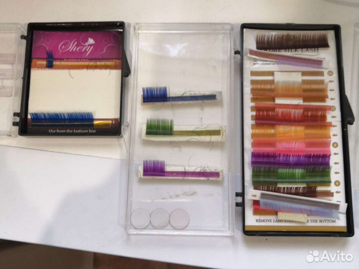 Наборы цветных ресниц для лешмейкеров