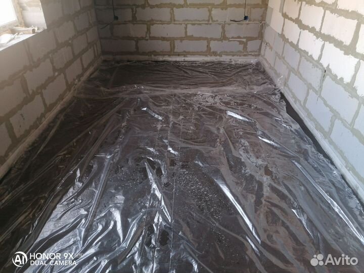 Полусухая стяжка пола за 1 день от 40м2