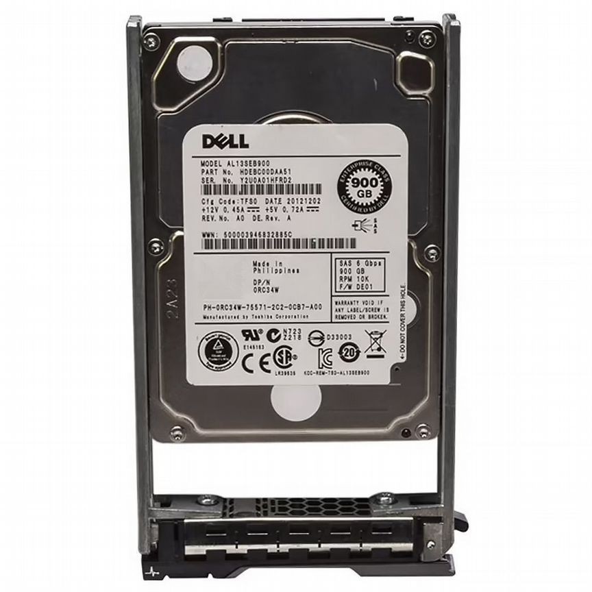 [RC34W] Жесткий Диск Dell 900gb Sas 2.5" Rc34w