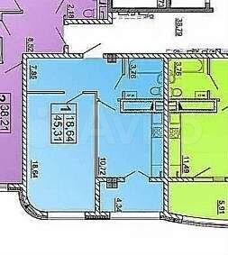 1-к. квартира, 45,3 м², 4/18 эт.