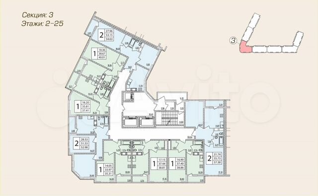 1-к кв. Московская область, Жуковский ул. Гагарина, 62 (40.0 м), Снять квартиру 