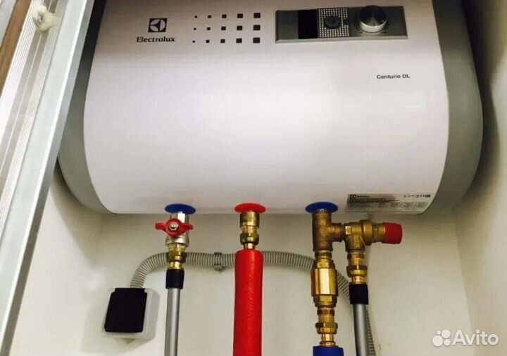 Установка бойлера водонагревателя.Котлов