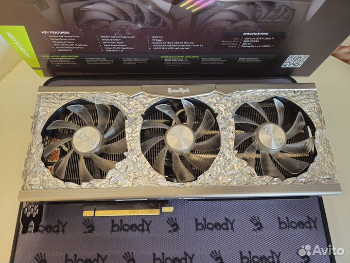 Видеокарта Palit RTX 3070 Ti Gamerock