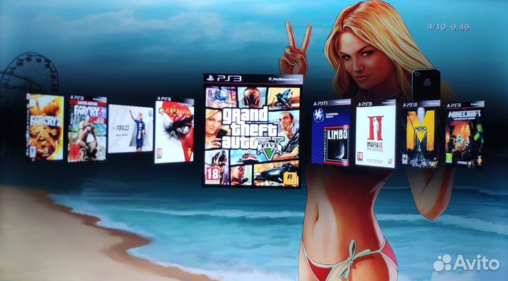 Sony PS3 SuperSlim 500gb/Прошита/HEN/45 Игр