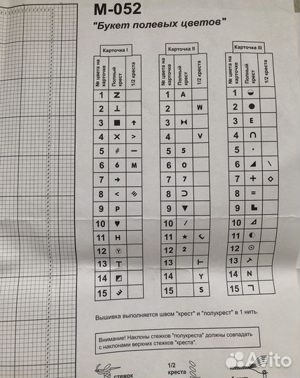 Набор для вышивания «Букет полевых цветов» RTO