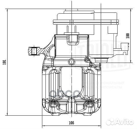 Суппорт торм. для а/м BMW 5 F10/F11/F07 (10) зад