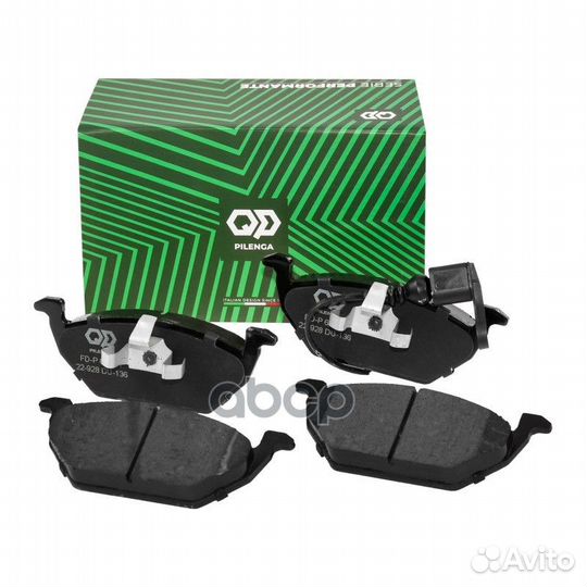 Колодки тормозные дисковые передние, усиленные