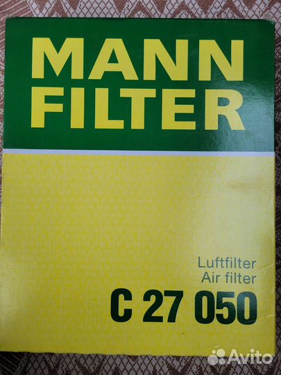 Воздушный фильтр mann filter C27050