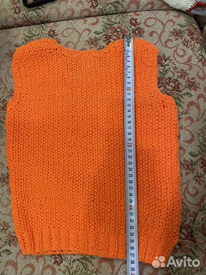 Жилет вязаный детский