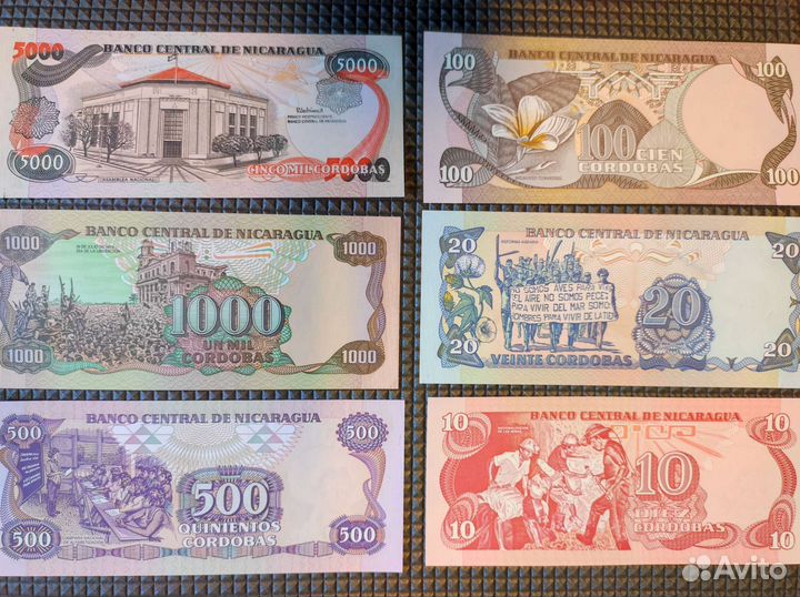 Бонкноты Никарагуа
