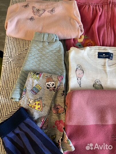 Одежда для девочки пакетом и пижама 98 104