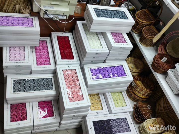 Розы из мыла