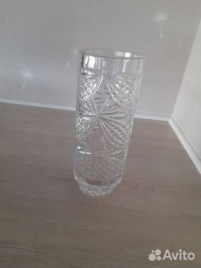 Ваза для цветов хрустальная СССР 1977г