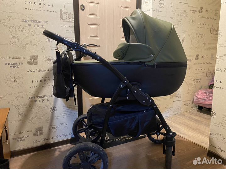 Коляска 2 в 1 эко кожа