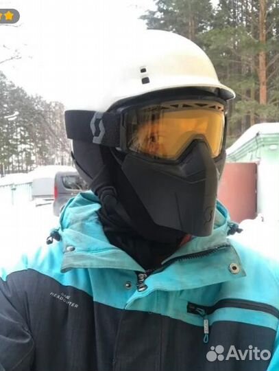 Очки маска Scott Primal Facemask MY23 Bl / Clear