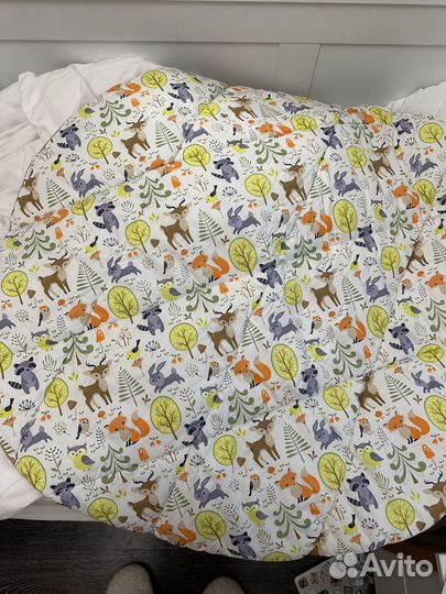 Коврик круглый детский двусторонний