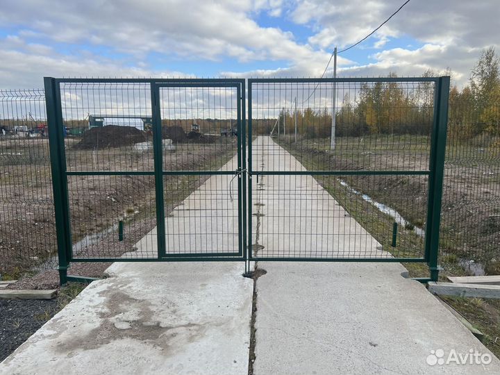 Распашные ворота под ключ на проем 4000